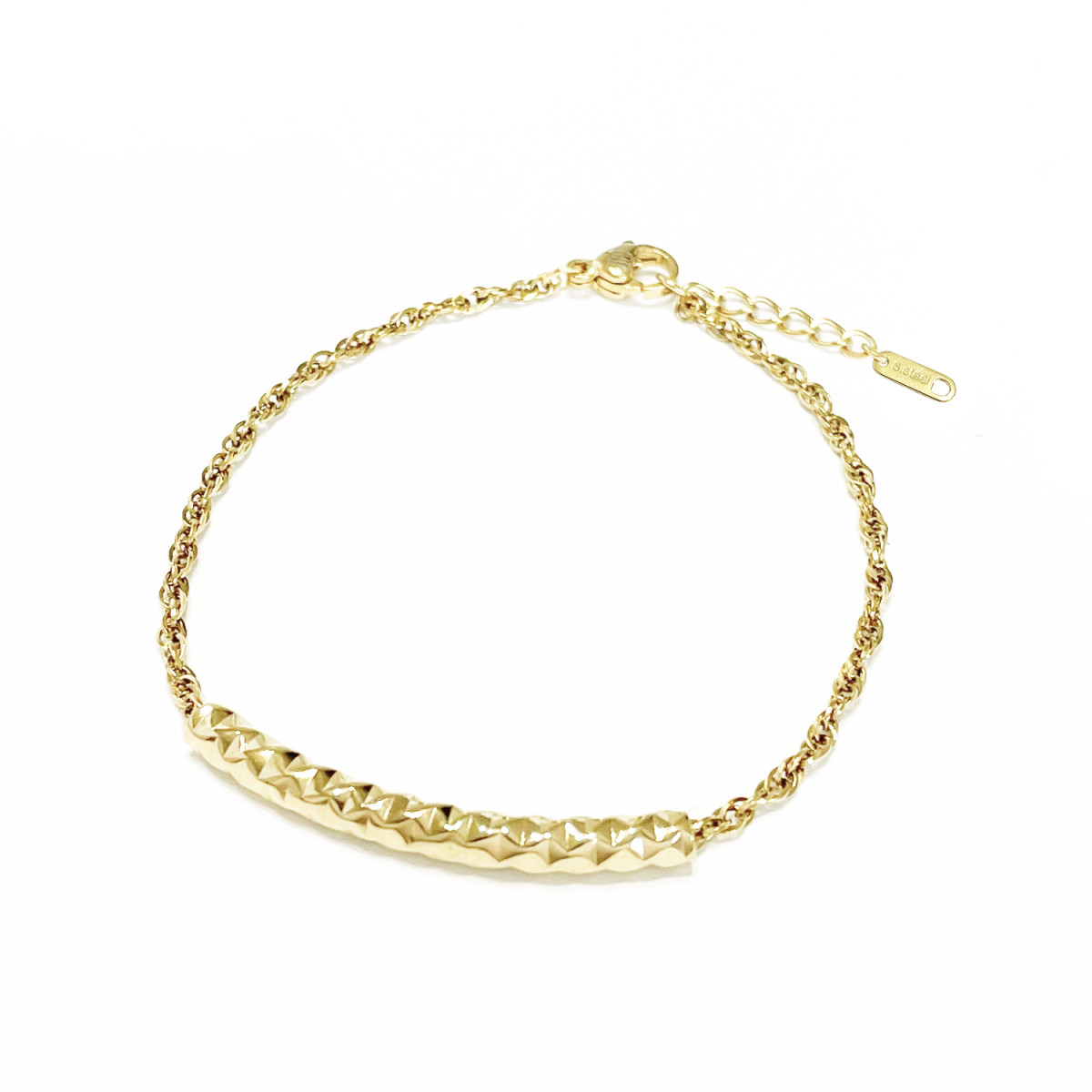 Spiral Chain Design Tube Bracelet