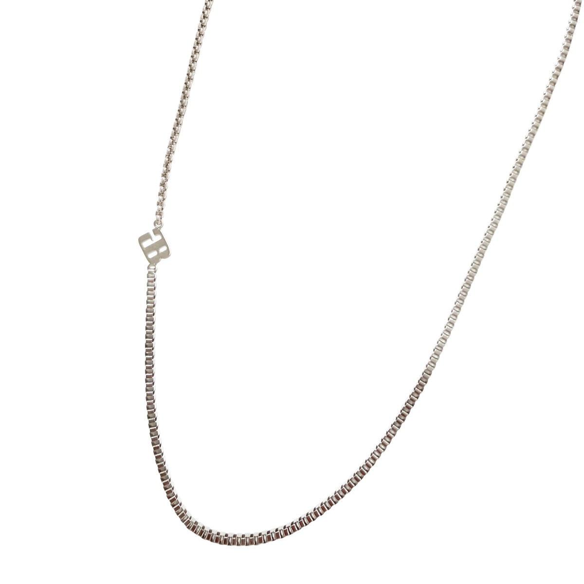 Mixed Chain Necklace  White